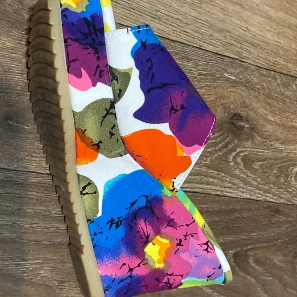 🔥 Colorful Floral Wedge Sandals - Picture 8 of 10